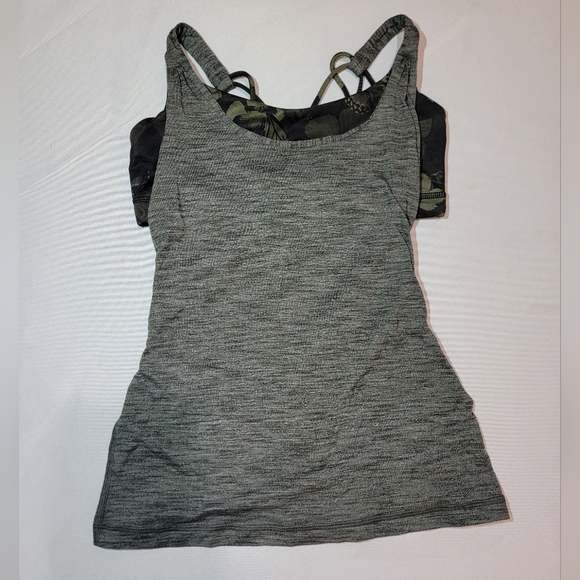 Lululemon | Camouflage Green Gray Tank Top - Picture 2 of 8
